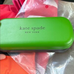 kate spade Green and Black Hard Eyeglass Case